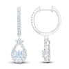 Thumbnail Image 1 of THE LEO First Light Diamond Drop Earrings 1-1/8 ct tw 14K White Gold