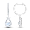 Thumbnail Image 2 of THE LEO First Light Diamond Drop Earrings 1-1/8 ct tw 14K White Gold