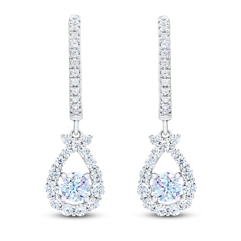 Main Image 3 of THE LEO First Light Diamond Drop Earrings 1-1/8 ct tw 14K White Gold