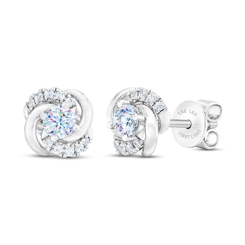 Main Image 1 of THE LEO First Light Diamond Earrings 1/3 ct tw 14K White Gold