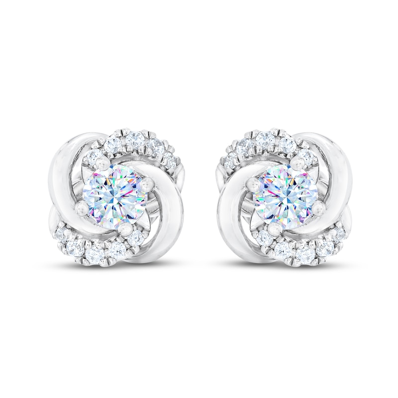 Main Image 2 of THE LEO First Light Diamond Earrings 1/3 ct tw 14K White Gold