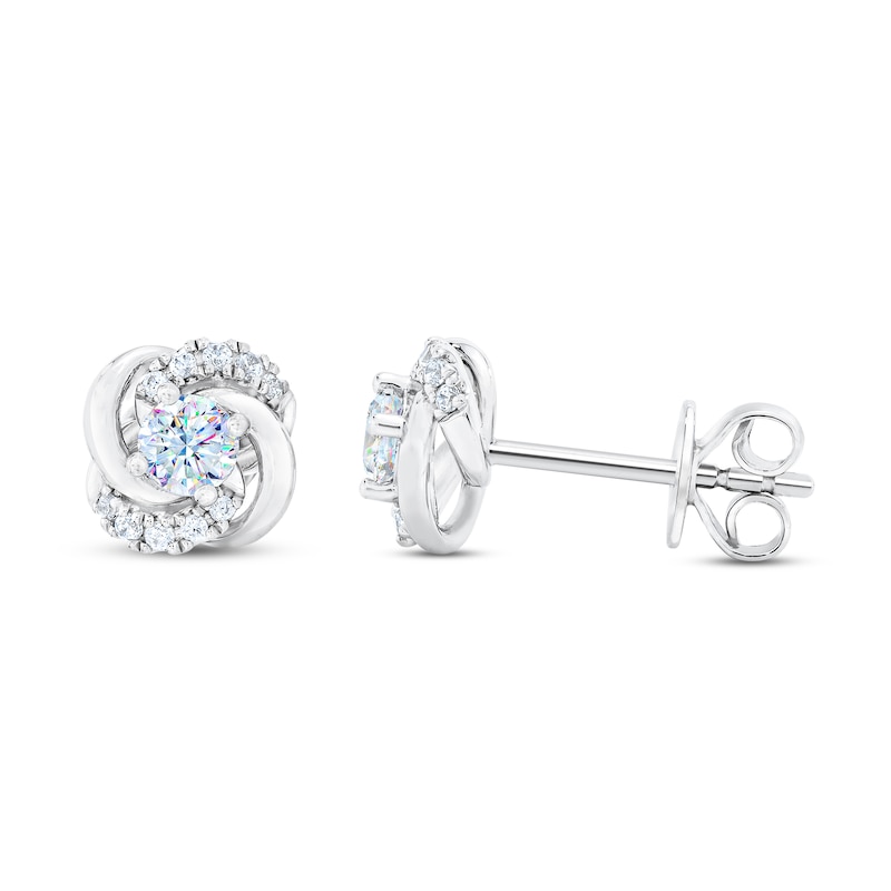 Main Image 3 of THE LEO First Light Diamond Earrings 1/3 ct tw 14K White Gold