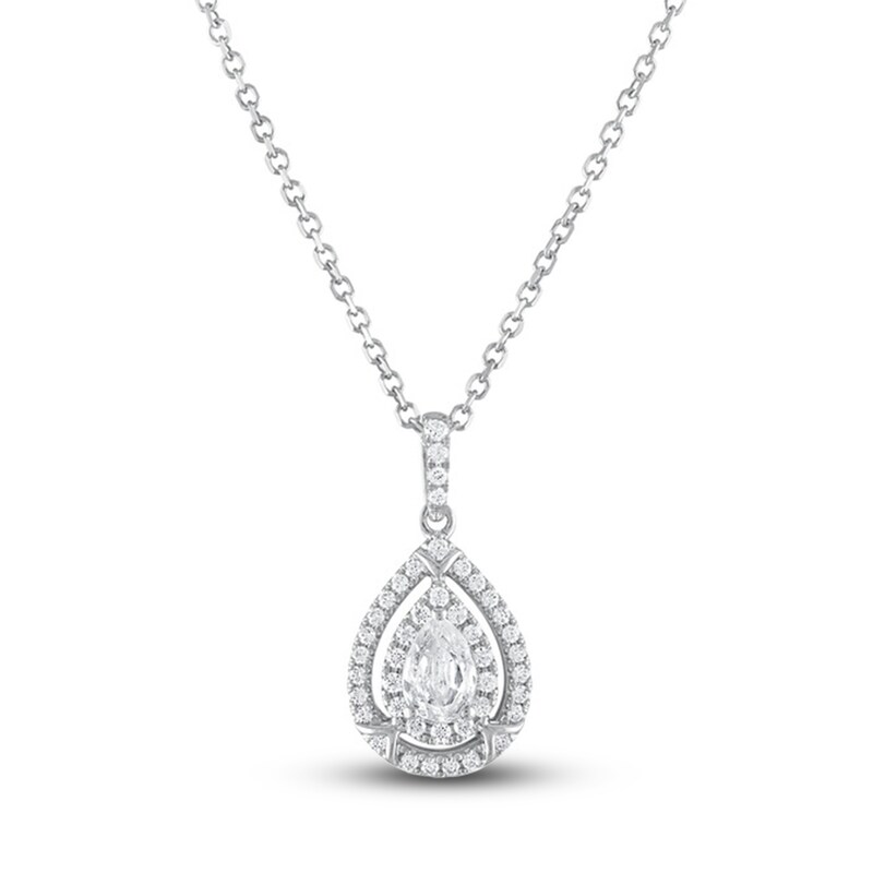 Vera Wang WISH Diamond Necklace 3/8 ct tw Round 10K White Gold