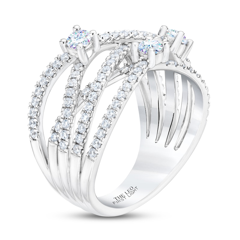 THE LEO First Light Diamond Ring 1 ct tw 14K White Gold