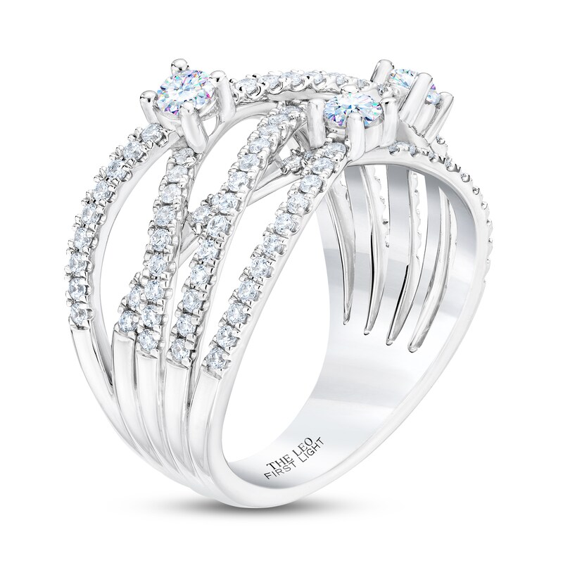 THE LEO First Light Diamond Ring 1 ct tw 14K White Gold