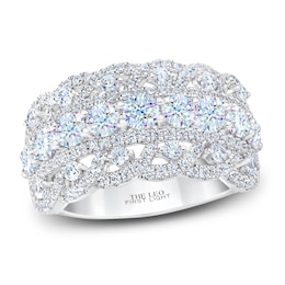 THE LEO First Light Diamond Ring 2 ct tw Round 14K White Gold