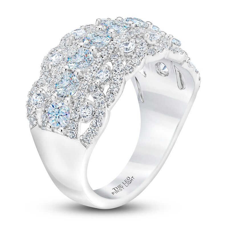 THE LEO First Light Diamond Ring 2 ct tw Round 14K White Gold