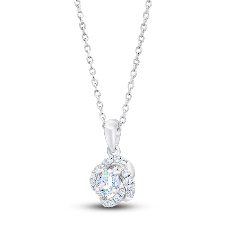Main Image 2 of THE LEO First Light Diamond Pendant Necklace 1/3 ct tw Round 14K White Gold