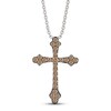 Thumbnail Image 1 of Le Vian Diamond Cross Necklace 3/8 ct tw 14K Vanilla Gold