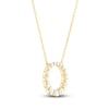 Thumbnail Image 2 of Diamond Necklace 1/2 ct tw Round 18K Yellow Gold