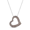Thumbnail Image 0 of Le Vian Chocolate Diamond Heart Necklace 3/4 ct tw 14K Vanilla Gold