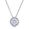 Thumbnail Image 1 of Royal Asscher Diamond Pendant Necklace 3/4 ct tw Round 14K White Gold