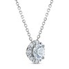 Thumbnail Image 2 of Royal Asscher Diamond Pendant Necklace 3/4 ct tw Round 14K White Gold