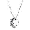 Thumbnail Image 3 of Royal Asscher Diamond Pendant Necklace 3/4 ct tw Round 14K White Gold