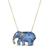 Thumbnail Image 1 of Le Vian Natural Sapphire Necklace Diamond Accent 14K Honey Gold