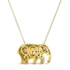 Thumbnail Image 3 of Le Vian Natural Sapphire Necklace Diamond Accent 14K Honey Gold