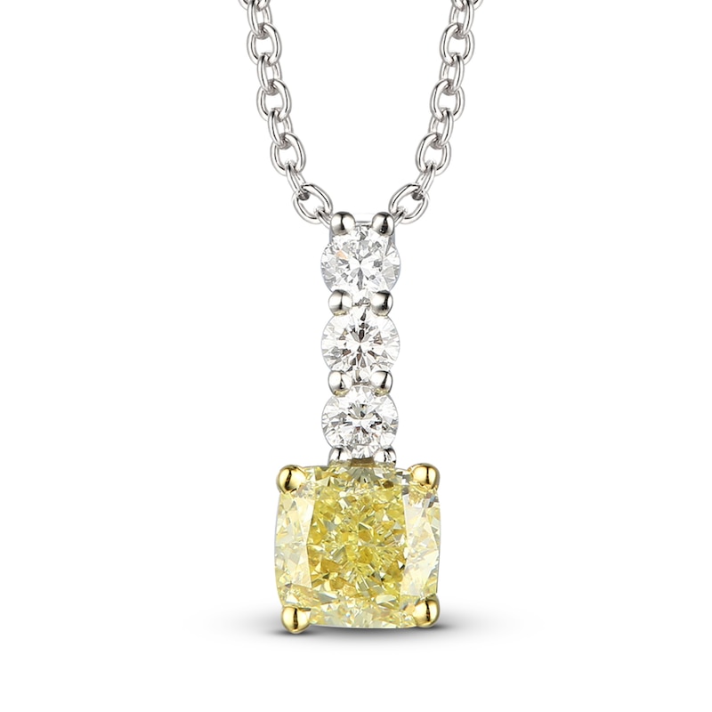 Le Vian Sunny Yellow Diamond Necklace 1/2 ct tw Platinum