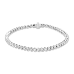 Diamond Tennis Bracelet 2 ct tw Round 18K White Gold