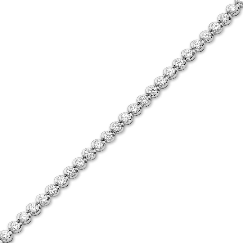 Main Image 2 of Diamond Tennis Bracelet 2 ct tw Round 18K White Gold