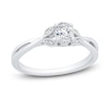 Thumbnail Image 1 of Diamond Engagement Ring 3/8 ct tw Oval/Round 14K White Gold