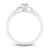 Thumbnail Image 3 of Diamond Engagement Ring 3/8 ct tw Oval/Round 14K White Gold