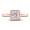 Thumbnail Image 3 of Diamond Solitaire Engagement Ring 1-1/2 ct tw Bezel-Set Princess 14K Rose Gold (I2/I)