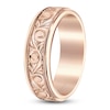 Thumbnail Image 2 of Kirk Kara Men's Engraved Wedding Band 14K Rose Gold