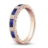 Thumbnail Image 2 of Kirk Kara Natural Blue Sapphire Anniversary Band 1/20 ct tw Diamonds 14K Rose Gold