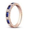 Thumbnail Image 1 of Kirk Kara Natural Blue Sapphire Anniversary Band 1/20 ct tw Diamonds 14K Rose Gold