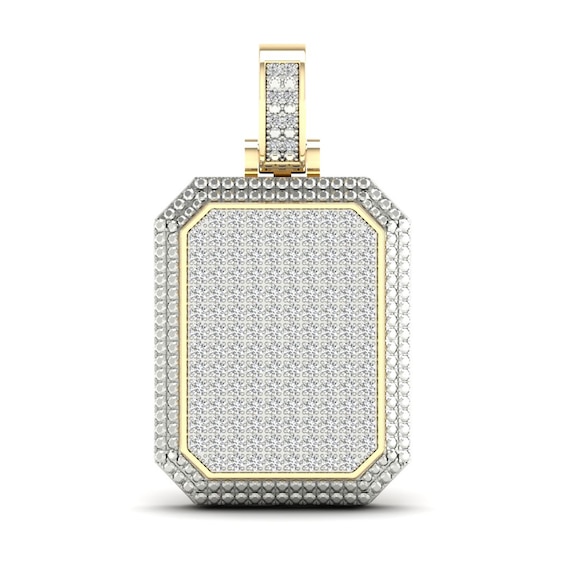 Jared The Galleria Of Jewelry Mens Diamond Charm 1-1/4 ct tw Round 10K Yellow Gold