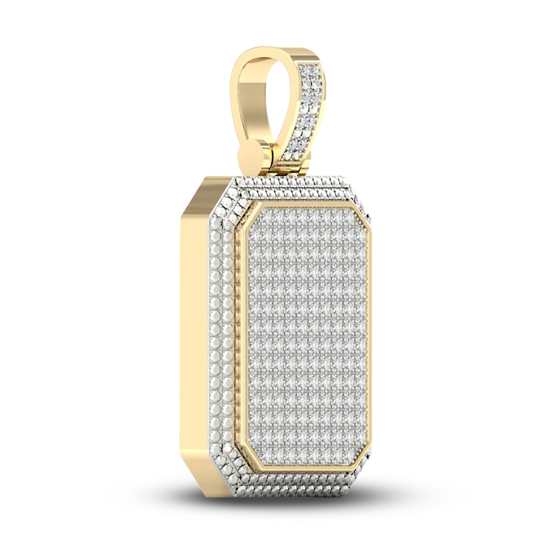Main Image 2 of Men's Diamond Charm 1-1/4 ct tw Round 10K Yellow Gold