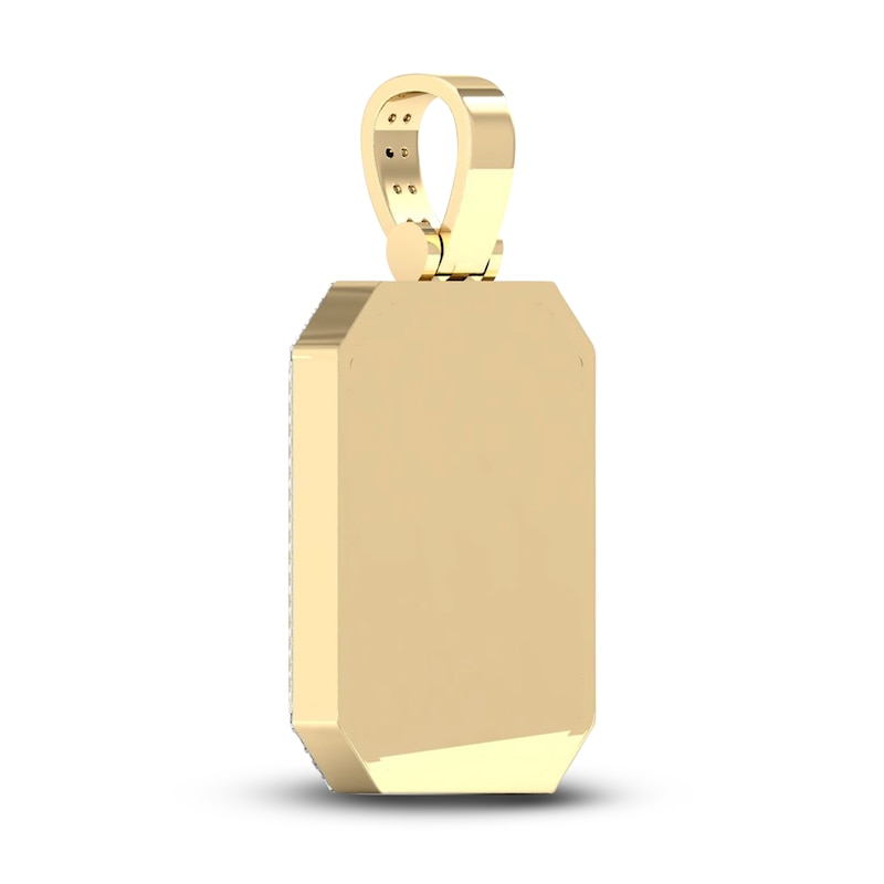 Main Image 4 of Men's Diamond Charm 1-1/4 ct tw Round 10K Yellow Gold