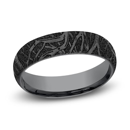 Tantalum Stone Tree Wedding Band 6.0mm