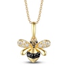 Thumbnail Image 0 of Le Vian Diamond Bee Pendant Necklace 1/5 ct tw Round 14K Honey Gold 18"