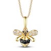 Thumbnail Image 1 of Le Vian Diamond Bee Pendant Necklace 1/5 ct tw Round 14K Honey Gold 18"