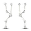 Thumbnail Image 0 of Diamond Taurus Constellation Earrings 1/8 ct tw Round 14K White Gold