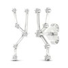 Thumbnail Image 3 of Diamond Taurus Constellation Earrings 1/8 ct tw Round 14K White Gold