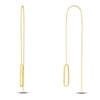 Paper Clip Threader Earrings 14K Yellow Gold