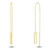 Thumbnail Image 2 of Paper Clip Threader Earrings 14K Yellow Gold
