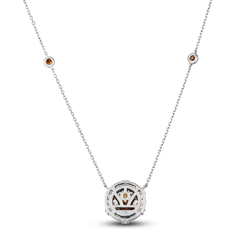 Main Image 3 of Le Vian Diamond Necklace 1-1/3 ct tw Round Platinum 18.75"