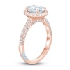 Thumbnail Image 1 of Pnina Tornai Lab-Created Diamond Engagement Ring 2 ct tw Oval/Round 14K Rose Gold