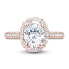 Thumbnail Image 2 of Pnina Tornai Lab-Created Diamond Engagement Ring 2 ct tw Oval/Round 14K Rose Gold