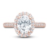 Thumbnail Image 3 of Pnina Tornai Lab-Grown Diamond Engagement Ring 2 ct tw Oval/Round 14K Rose Gold