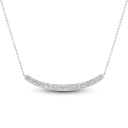 Le Vian Diamond Necklace 7/8 ct tw Round 14K Vanilla Gold 17"