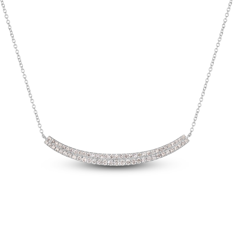 Main Image 1 of Le Vian Diamond Necklace 7/8 ct tw Round 14K Vanilla Gold 17"