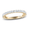 Vera Wang WISH Diamond Wedding Band 1 ct tw Princess 18K Yellow Gold