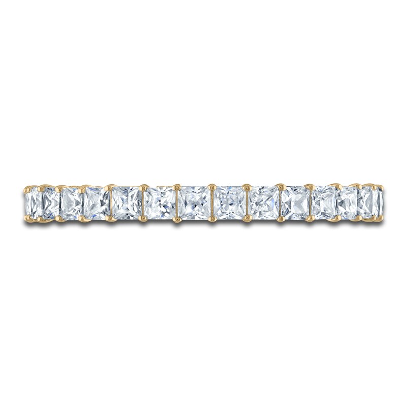 Vera Wang WISH Diamond Wedding Band 1 ct tw Princess 18K Yellow Gold