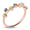 Thumbnail Image 2 of Juliette Maison Natural Peridot & Natural Blue Zircon Ring 10K Rose Gold