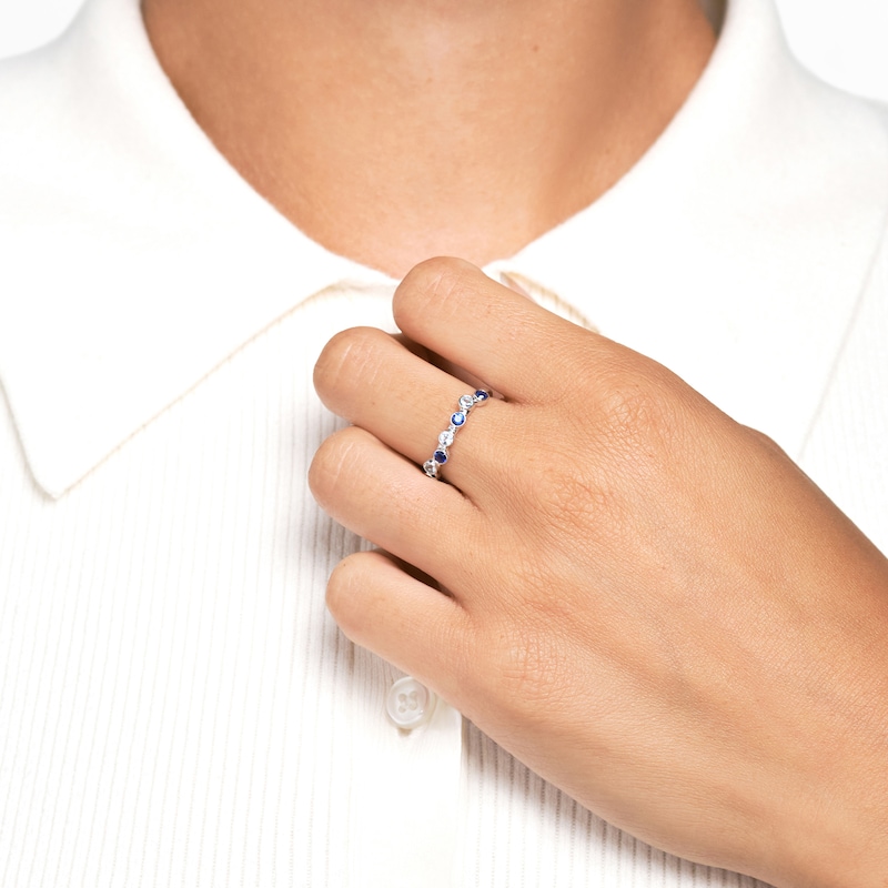 Main Image 3 of Juliette Maison Natural Peridot & Natural Blue Zircon Ring 10K Rose Gold