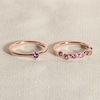 Thumbnail Image 4 of Juliette Maison Natural Peridot & Natural Blue Zircon Ring 10K Rose Gold